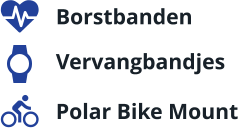 Borstbanden Vervangbandjes Polar Bike Mount