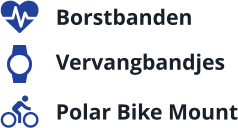 Borstbanden Vervangbandjes Polar Bike Mount