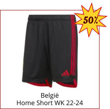 België Home Short WK 22-24 50%