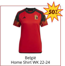 België Home Shirt WK 22-24 50%