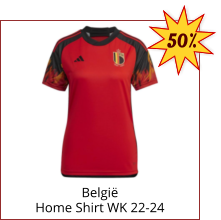 België Home Shirt WK 22-24 50%