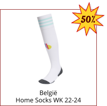 België Home Socks WK 22-24 50%