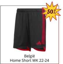 België Home Short WK 22-24 50%