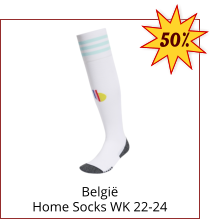 België Home Socks WK 22-24 50%