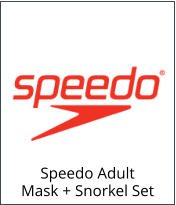 Speedo Adult Mask + Snorkel Set