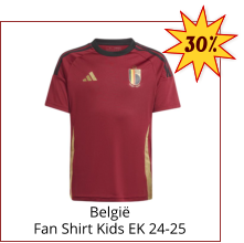 België Fan Shirt Kids EK 24-25 30%