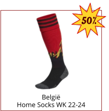 België Home Socks WK 22-24 50%