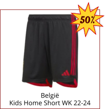 België Kids Home Short WK 22-24 50%