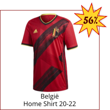 België Home Shirt 20-22 56%