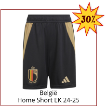 België Home Short EK 24-25 30%