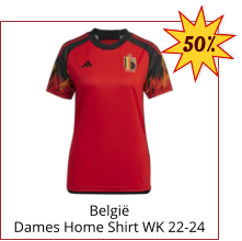 België Dames Home Shirt WK 22-24 50%