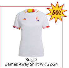 België Dames Away Shirt WK 22-24 50%