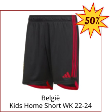 België Kids Home Short WK 22-24 50%