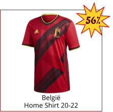 België Home Shirt 20-22 56%