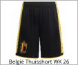 België Thuisshort WK 26