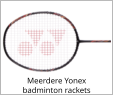 Meerdere Yonex badminton rackets