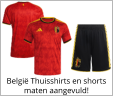 België Thuisshirts en shorts maten aangevuld!