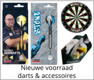 Nieuwe voorraad darts & accessoires