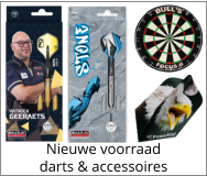 Nieuwe voorraad darts & accessoires