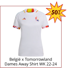 België x Tomorrowland Dames Away Shirt WK 22-24 50%