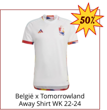 België x Tomorrowland Away Shirt WK 22-24 50%