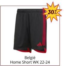 België Home Short WK 22-24 30%