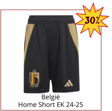 België Home Short EK 24-25 30%