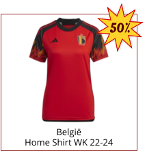 België Home Shirt WK 22-24 50%