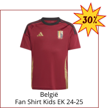 België Fan Shirt Kids EK 24-25 30%